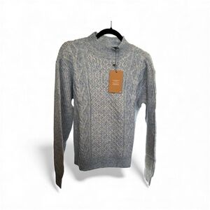 Vero Moda Women’s Pale Blue Cable Knit Sweater